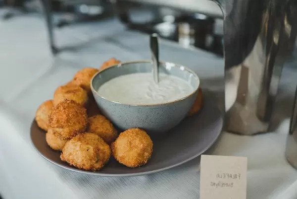 Plate Of Fried Cheese Balls With Sauce (Flip 2019)
