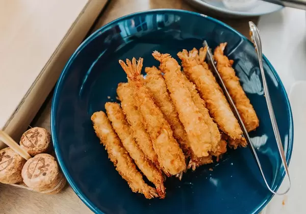 Plate Of Fried Shrimps