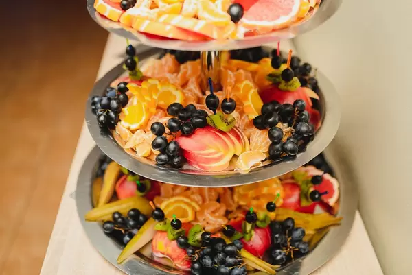 Plate Of Grapes, Apples, Tangerines, Kiwi, Oranges (Flip 2019)