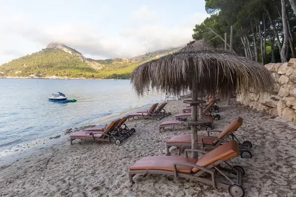 Platja de Formentor, zona La veranda. Beach on the Cap de Formentor near Port de Pollença, Mallorca