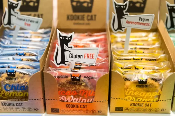 Plätzchen von Kookie Cat verschiedener Geschmacksrichtungen