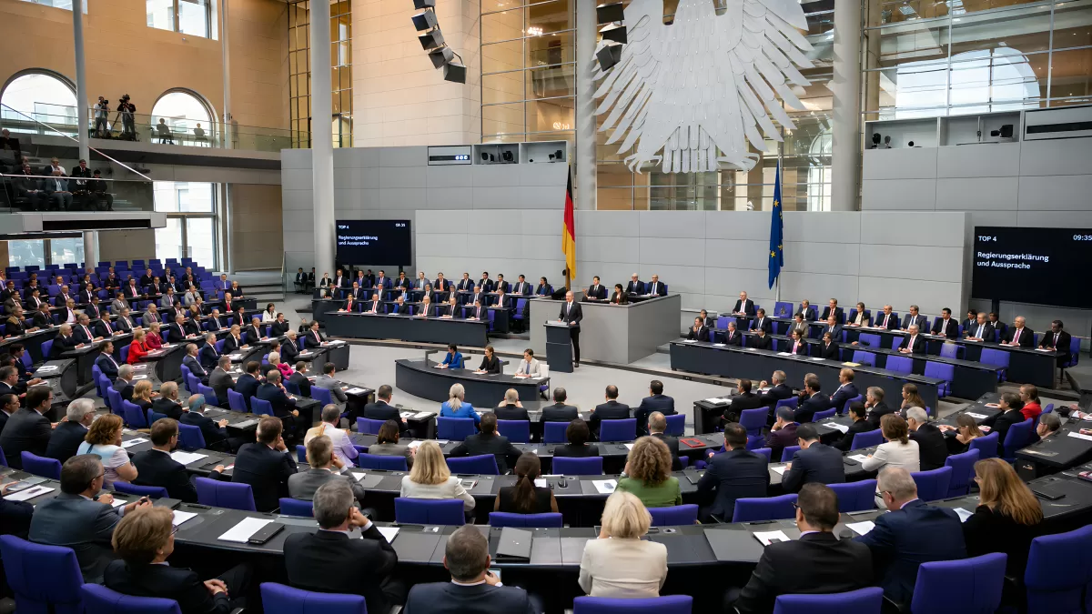 Plenarsitzung im Deutschen Bundestag Berlin