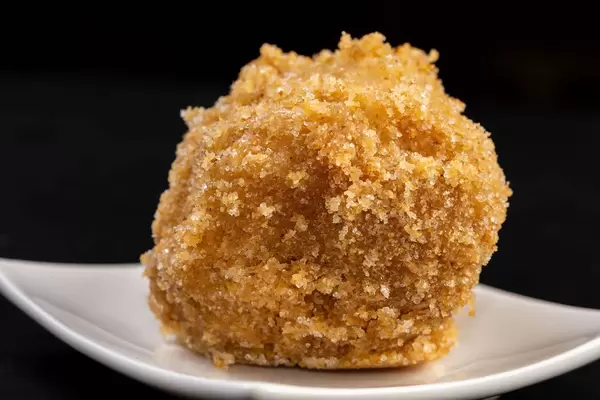 Plum Dumpling on the plate