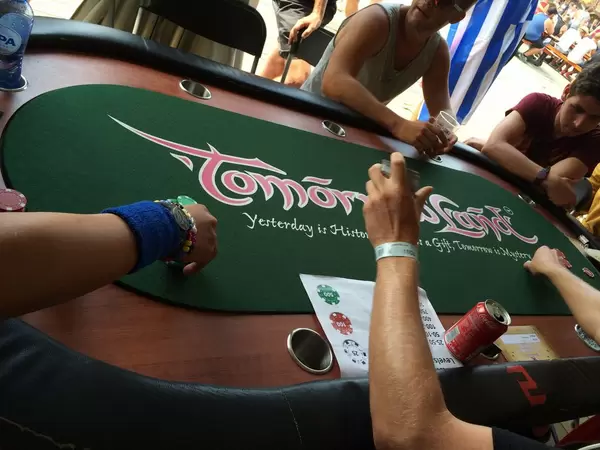 PokahNights poker table - Tomorrowland music festival 2014