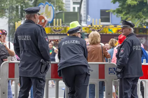 Polizei beim Schlagermove 2016