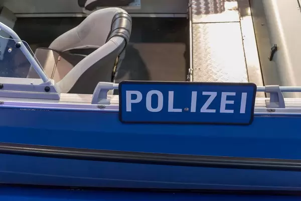 Polizeiboot bei der Boot Düsseldorf 2018