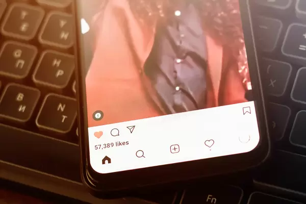 Popular post on Instagram with many likes