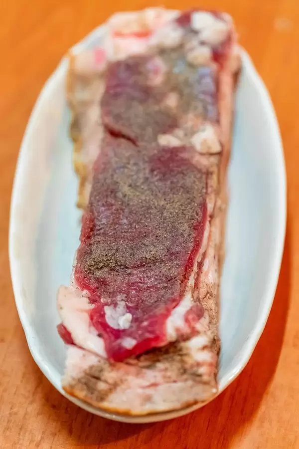 Pork fat and meat with Kitchen herbs