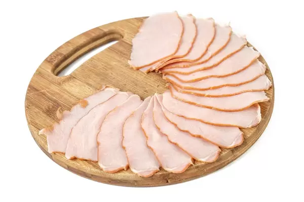 Pork Ham arranged on the wooden board (Flip 2019)
