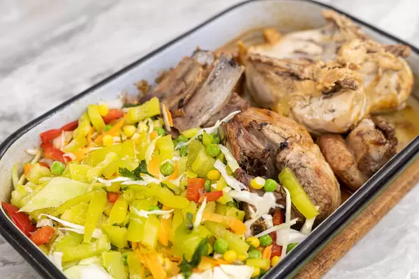 Pork Ribs and Chops with Vegetables