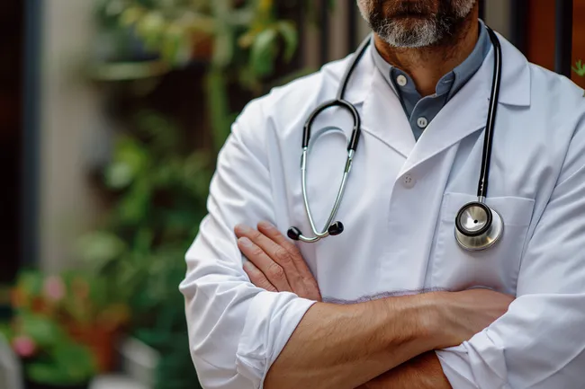 Portät eines erfahrenen Arztes