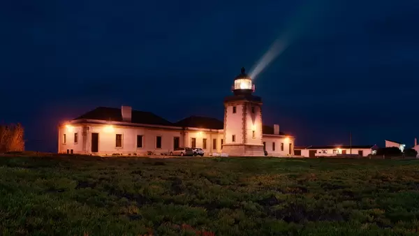 Portugese lighthouse at night  Flip 2019