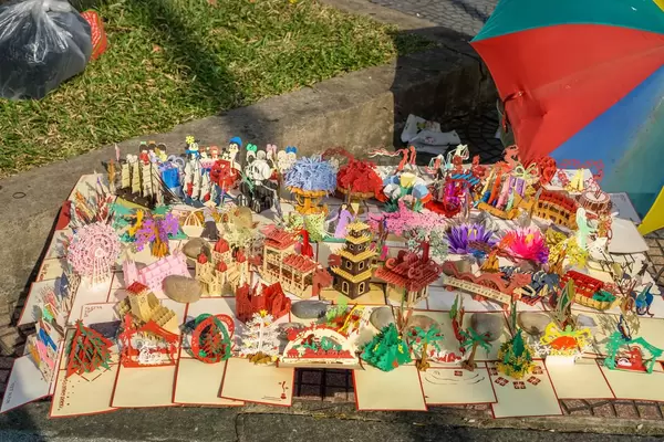 Postcard Souvenirs sold in front of Saigon Central Post Office