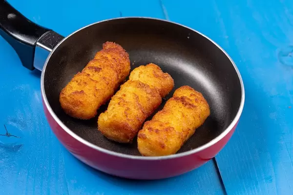 Potato Croquettes in the Frying Pan