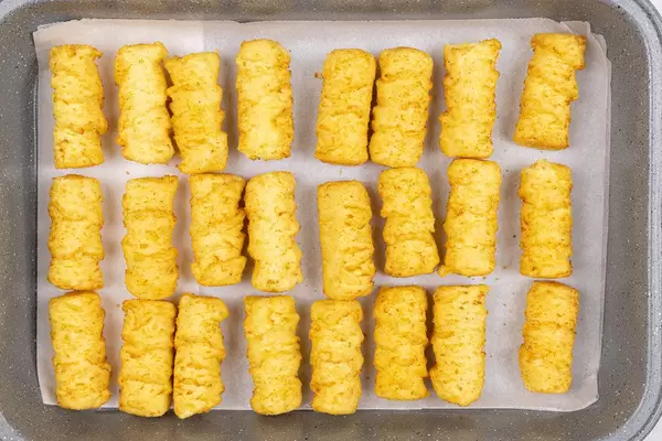 Potatoe Crockets prepared for baking in the oven