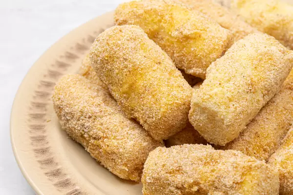 Potatoe Croquettes ready for frying