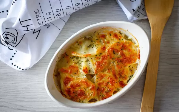 potatoes Gratin Top View