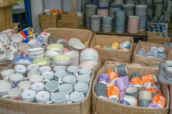 Pottery sold at a Street Vendor at Kasturi Walk in Kuala Lumpur