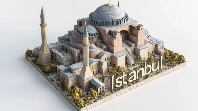 Prachtvolle Moschee-Architektur in Istanbul