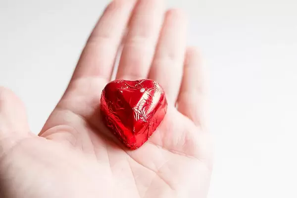 Pralinenschokolade für verliebte Pärchen