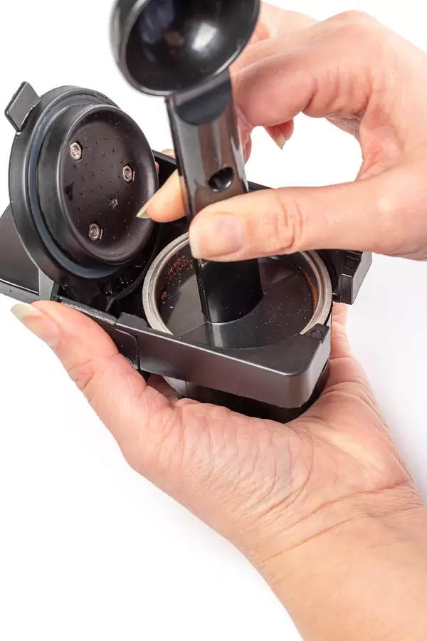 Preparation for making coffee in a coffee machine