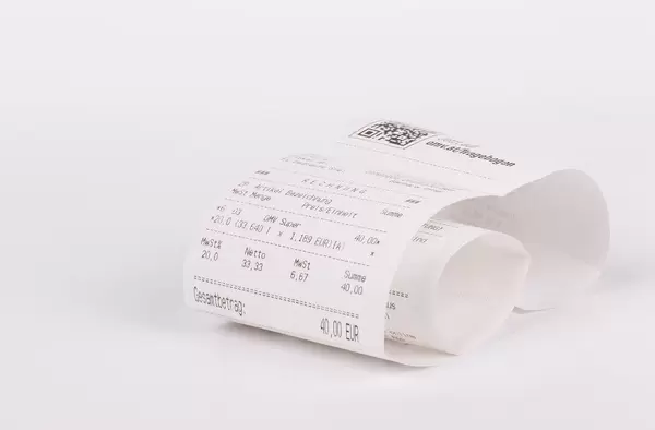 Printed receipt