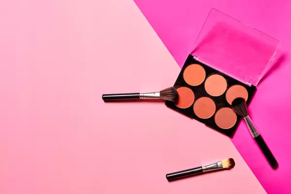 Professional makeup brushes and tools