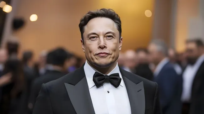 Prominenter Geschäftsmann in elegantem Abendanzug