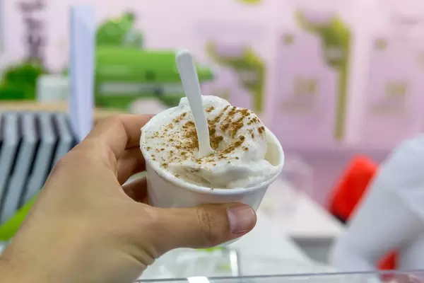 Protein fluff with cinnamon