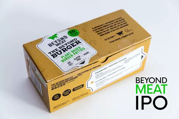 Proteinreiche und vegane Beyond Meat Burger, für eine glutenfreie Ernährung ohne Soja, sorgen dank Hype um LIDL-Verkauf für bestes IPO seit 2000