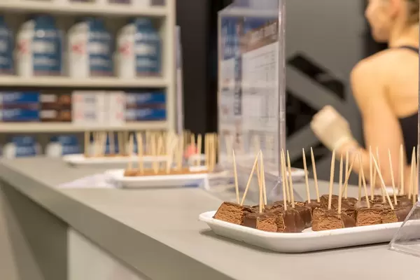 Proteinriegel zum Probieren - FIBO Köln 2018