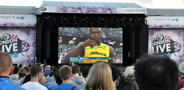 Public Viewing im Hyde Park während der Olympischen Spiele 2012