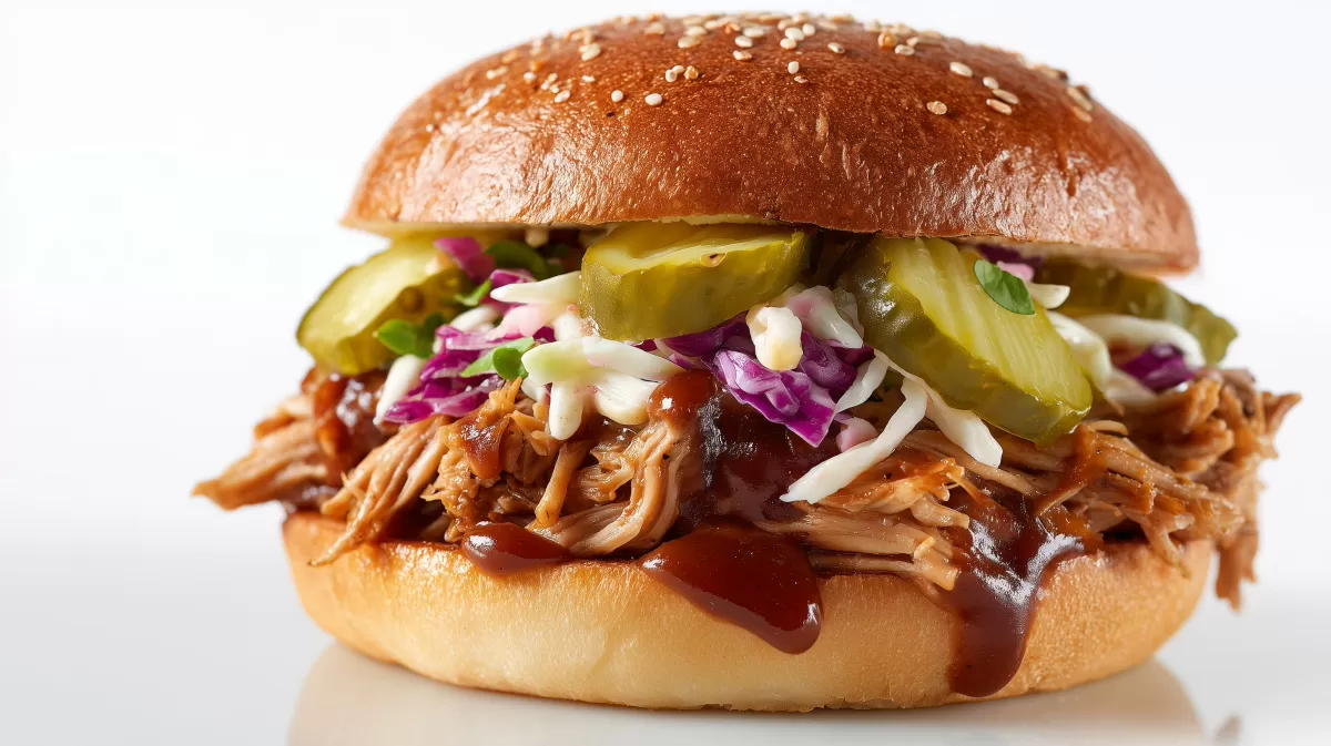 Pulled Pork schnell und einfach im Brioche-Brötchen
