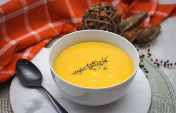 Pumpkin Soup with Fresh Thyme