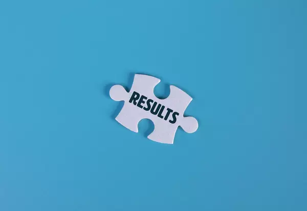 Puzzle piece with Results text