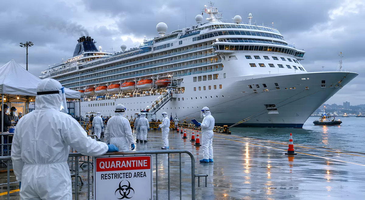 Quarantäne am Hafen: Kreuzfahrtschiff unter Kontrolle