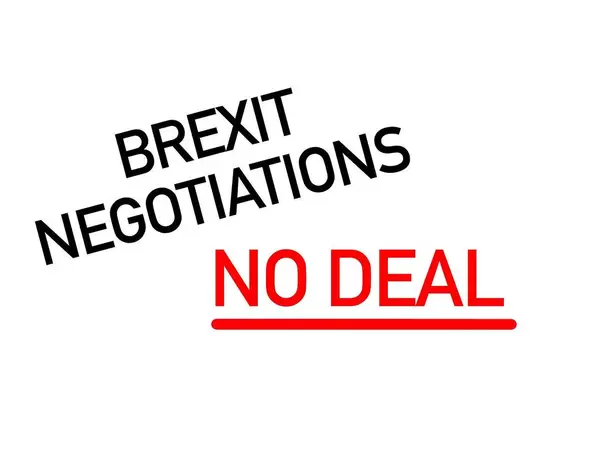 "Brexit Negotiations" (Brexit Verhandlungen) - Text  auf weiß