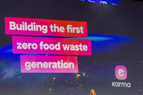"Building the first zero food waste generation": presentation by Karma's Elsa Bernadotte at the Bits & Pretzels event in Munich