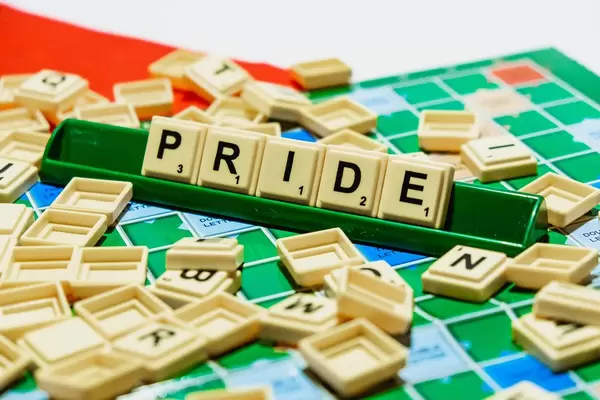 "Pride" word on scrabble