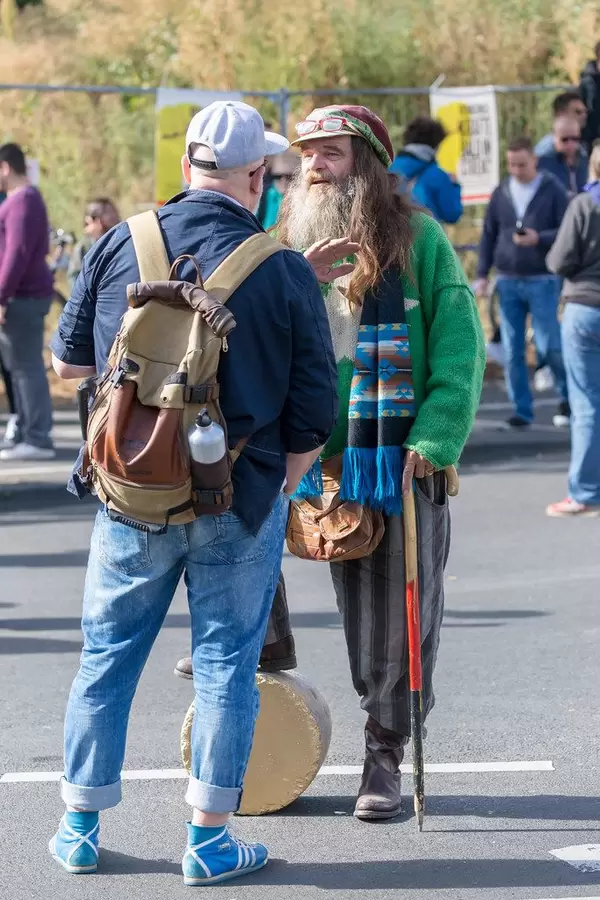 "United for climate": Older men supporting students and worldwide climate strike