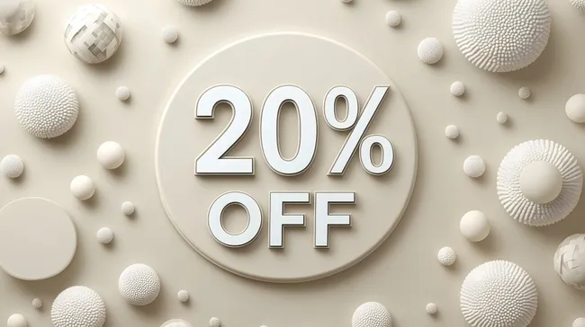 Rabattangebot in elegantem Minimalistischen Design