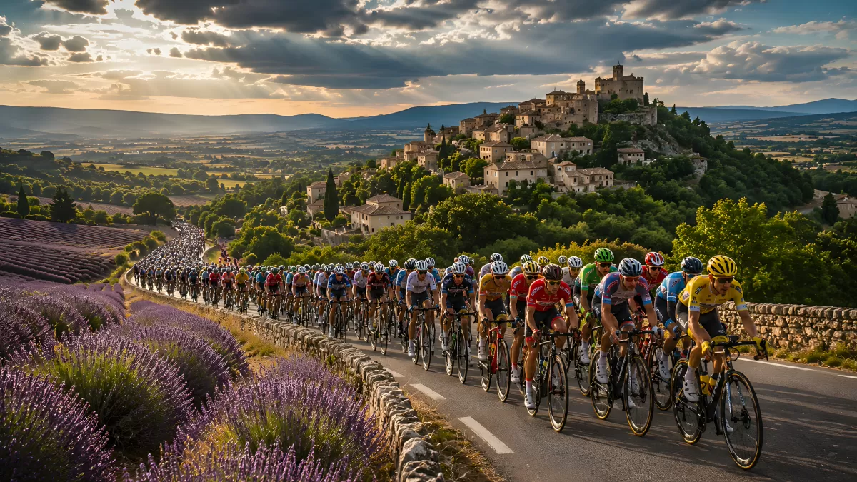 Tour de France durch die Lavendelfelder der Provence