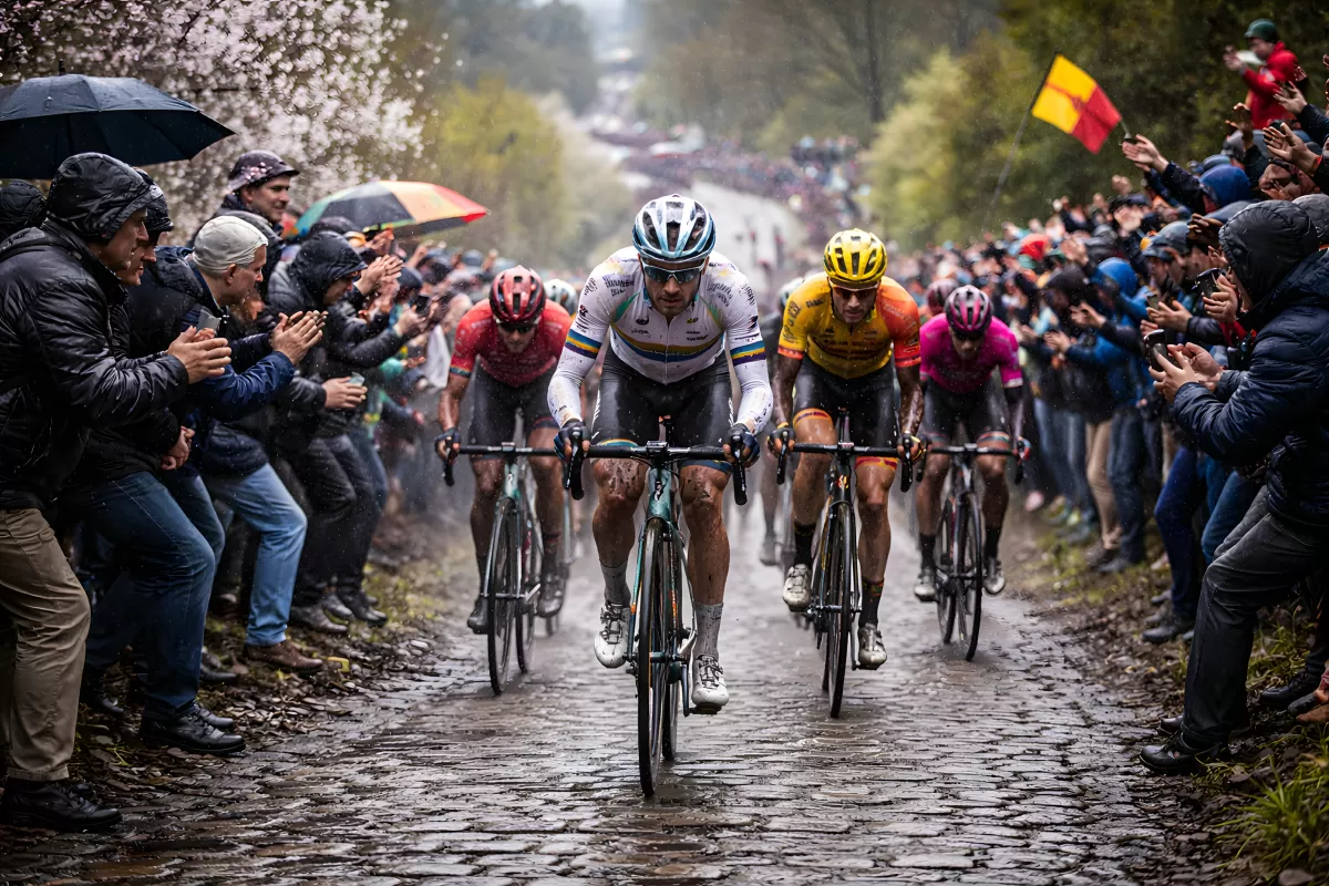 Radrennen im Regen - Wettkampf auf unbefestigter Strecke