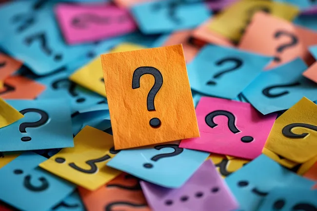 Rätsel aus bunten Fragezeichen