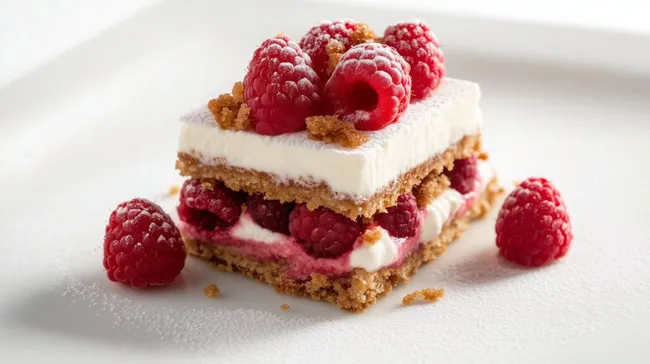 Raffinierter Himbeer-Dessert-Genuss