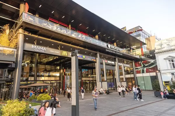 Rajiceva Shopping Center in the Belgrade Serbia