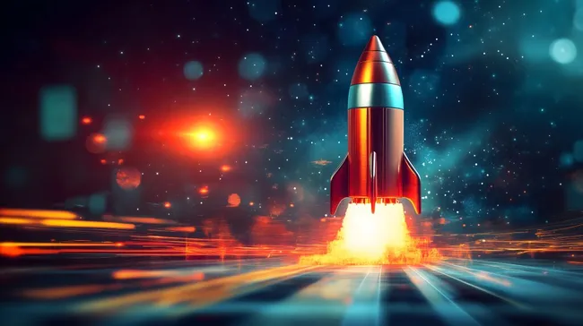 Raketenstart in die Weiten des Universums