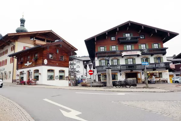 Rathaus in Reit im Winkl, Austria. Town hall