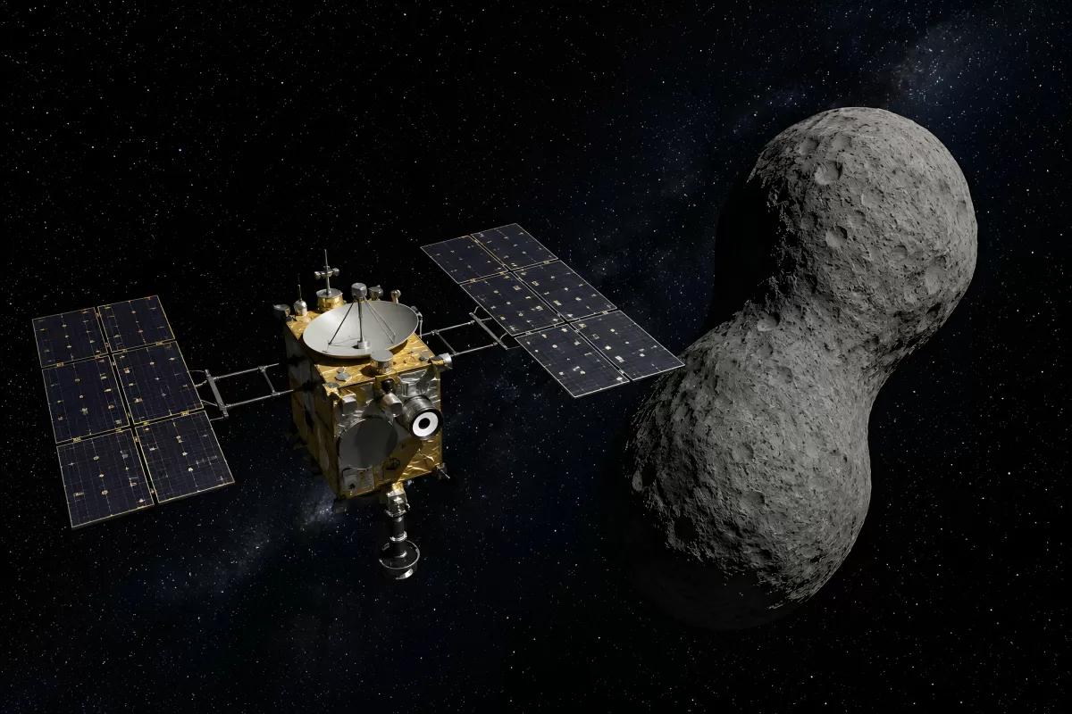Raumsonde nähert sich doppelförmigem Asteroiden im All