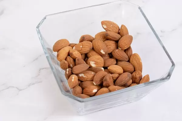 Raw Almonds in the bowl
